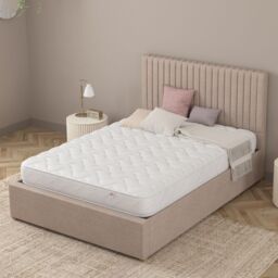 Catherine Lansfield Bonnell Luxe Memory Foam Hybrid Mattress in White - Size: King - thumbnail 1