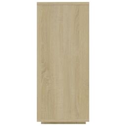 Berkfield Home Sideboard Sonoma Oak 120x30x75 cm Engineered Wood in Beige - Size: 120 x 30 x 75 cm - thumbnail 6