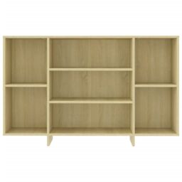 Berkfield Home Sideboard Sonoma Oak 120x30x75 cm Engineered Wood in Beige - Size: 120 x 30 x 75 cm - thumbnail 5