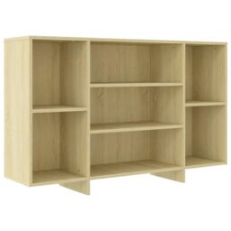 Berkfield Home Sideboard Sonoma Oak 120x30x75 cm Engineered Wood in Beige - Size: 120 x 30 x 75 cm - thumbnail 2