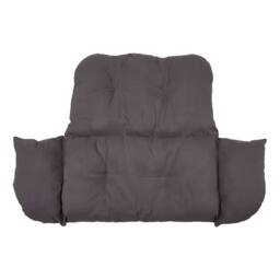 Living and Home Outdoor Hanging Egg-Shaped Chair in Black - Size: B - thumbnail 8