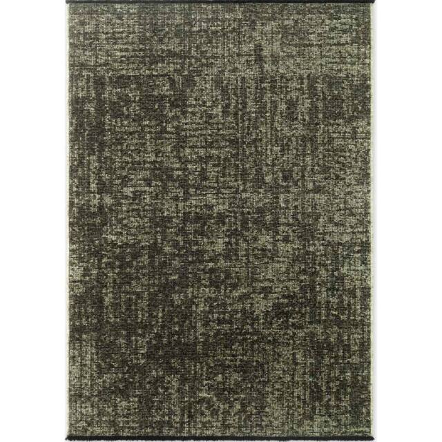 THE RUGS Brilliance Prisma Short Pile Rug & Runner Modern Velour Area Rug in Dark Olive - Size: 80 cm x 150 cm - image 1