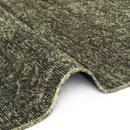 THE RUGS Brilliance Prisma Short Pile Rug & Runner Modern Velour Area Rug in Dark Olive - Size: 80 cm x 150 cm - thumbnail 3