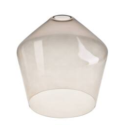 Industville Brooklyn Smoked Glass Schoolhouse Flush Mount - 10 Inch - Mocha in Metallic Gold - Size: 10 inches - thumbnail 2