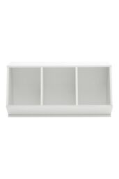Living and Home 40cm H Double Layer Open Toy Clothing and Bookcase Management Cabinet in White - thumbnail 3