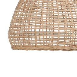 Wyld and Coco Handwoven Rattan Pendant Lamp - Natural Brown Wicker Shade - thumbnail 6