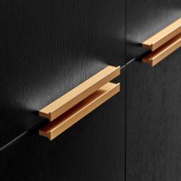 FurnitureboxUK Ivala Black & Copper Effect Sideboard - Size: Large - thumbnail 5
