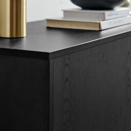 FurnitureboxUK Ivala Black & Copper Effect Sideboard - Size: Large - thumbnail 4