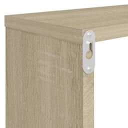 Berkfield Home Wall Cube Shelf 2 pcs Sonoma Oak 80x15x26.5 cm Engineered Wood in Light Tan - thumbnail 9