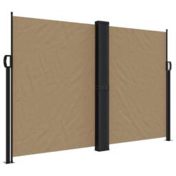 Berkfield Home Retractable Side Awning Taupe 160x1200 cm - thumbnail 3