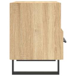 Berkfield Home Modern Bedside Cabinet Sonoma Oak 40x35x47.5 cm Engineered Wood in Light Brown - thumbnail 5