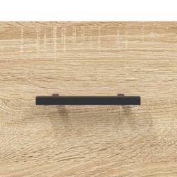Berkfield Home Modern Bedside Cabinet Sonoma Oak 40x35x47.5 cm Engineered Wood in Light Brown - thumbnail 9