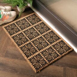 Artsy Mats Mosaic Tiles Patterned Doormat in Black - Size: 40 cm x 60 cm - thumbnail 3