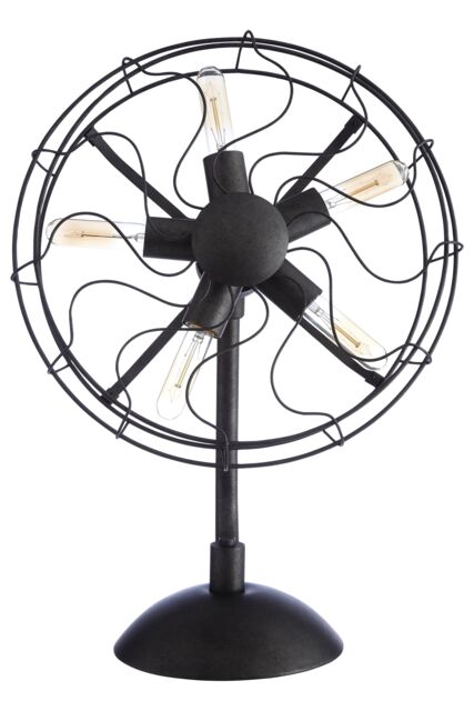 Orsina Trissoni Vintage Fan Shape Table Lamp in Black - image 1