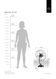 Orsina Trissoni Vintage Fan Shape Table Lamp in Black - thumbnail 5