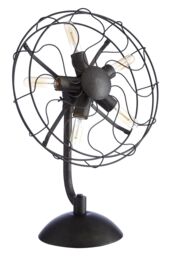 Orsina Trissoni Vintage Fan Shape Table Lamp in Black - thumbnail 2
