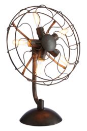 Orsina Trissoni Vintage Fan Shape Table Lamp in Black - thumbnail 3