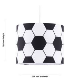 First Choice Lighting Footie - Black & White Football Pendant Shade - thumbnail 5