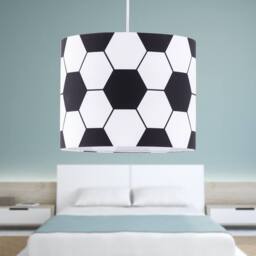 First Choice Lighting Footie - Black & White Football Pendant Shade - thumbnail 3