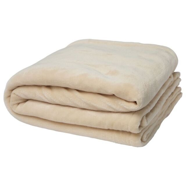 Floso Ashen Sherpa Blanket in Beige - image 1