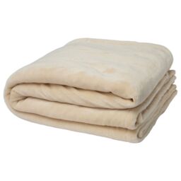 Floso Ashen Sherpa Blanket in Beige