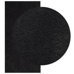 Berkfield Home Rug HUARTE Short Pile Soft & Washable Black 100x200 cm - Size: Medium - thumbnail 1