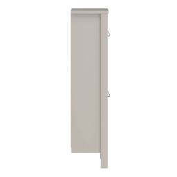 Wyld Haus Wyld Berry Cashmere Wooden Shoe Cabinet 2 Flip Down Doors in Cream - thumbnail 6