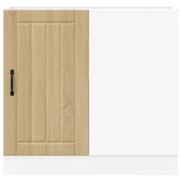 Berkfield Home Sink Base Cabinet Lucca Sonoma Oak Engineered Wood in Brown - thumbnail 5