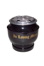 KDMD Loving Memory Vase 18cm Black Vase design for everyday use