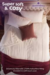 Slumberdown Feels Like Down 13.5 Tog (4.5+9 Tog) All Season Duvet in White - Size: King - thumbnail 4