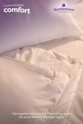 Slumberdown Feels Like Down 13.5 Tog (4.5+9 Tog) All Season Duvet in White - Size: King - thumbnail 2