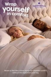Slumberdown Feels Like Down 13.5 Tog (4.5+9 Tog) All Season Duvet in White - Size: King - thumbnail 3
