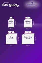 Slumberdown Feels Like Down 13.5 Tog (4.5+9 Tog) All Season Duvet in White - Size: King - thumbnail 8