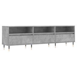 Berkfield Home TV Cabinet Concrete Grey 150x30x44.5 cm Engineered Wood - thumbnail 2