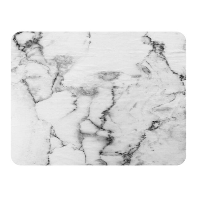 Benjamin Tate Design White Marble Texture Blanket in Natural - Size: 120 cm x 150 cm - image 1