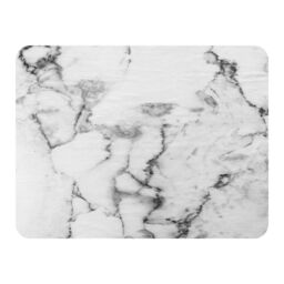 Benjamin Tate Design White Marble Texture Blanket in Natural - Size: 120 cm x 150 cm - thumbnail 1