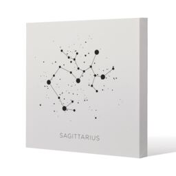 Benjamin Tate Design Star constellation zodiac sagittarius (canvas) / 114 x 114 x 4cm in Natural - Size: 114 x 114 x 4 cm - thumbnail 1