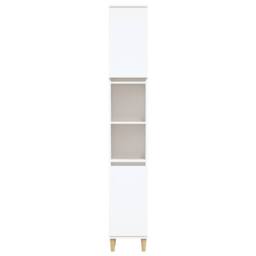 Berkfield Home Bathroom Cabinet White 30x30x190 cm Engineered Wood - Size: 30 x 30 x 190 cm - thumbnail 6