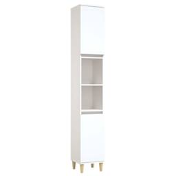 Berkfield Home Bathroom Cabinet White 30x30x190 cm Engineered Wood - Size: 30 x 30 x 190 cm