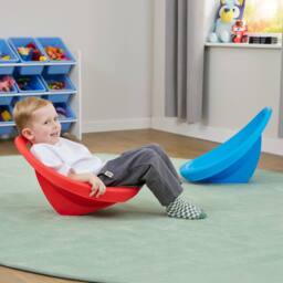 Liberty House Toys Kids Floor Rocking Chair - Red - thumbnail 3