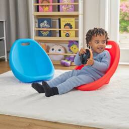 Liberty House Toys Kids Floor Rocking Chair - Red - thumbnail 4
