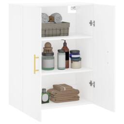 Berkfield Home Wall Mounted Cabinet White 69.5x34x90 cm - thumbnail 5