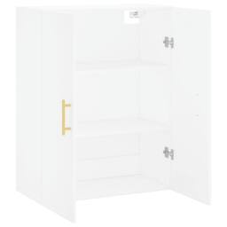 Berkfield Home Wall Mounted Cabinet White 69.5x34x90 cm - thumbnail 6