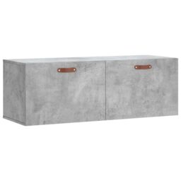 Berkfield Home Wall Cabinet Concrete Grey 100x36.5x35 cm Engineered Wood - thumbnail 2