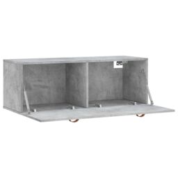 Berkfield Home Wall Cabinet Concrete Grey 100x36.5x35 cm Engineered Wood - thumbnail 6