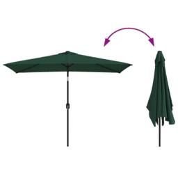 Berkfield Home Parasol 200 x 300 cm Green Rectangular - thumbnail 6