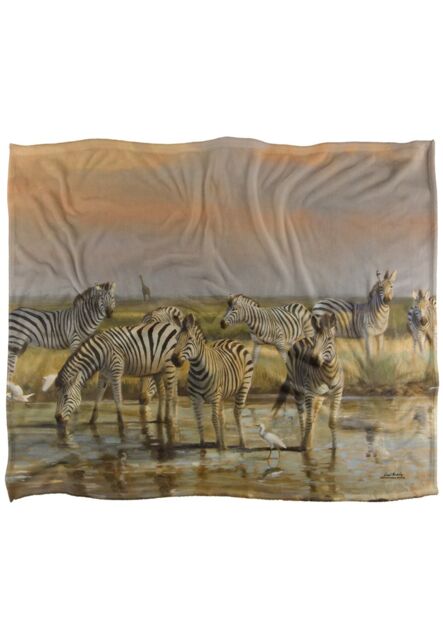 Wild Wings Sundowners 2 Silky Touch Super Soft Throw Blanket 152 X 127 cm in White - image 1