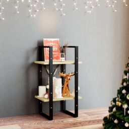 Berkfield Home 2-Tier Book Cabinet 40x30x70 cm Solid Pine Wood in Brown - Size: 40 x 30 x 70 cm - thumbnail 1