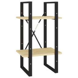 Berkfield Home 2-Tier Book Cabinet 40x30x70 cm Solid Pine Wood in Brown - Size: 40 x 30 x 70 cm - thumbnail 2