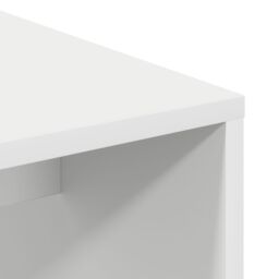 Berkfield Home White Writing Desk White MDF Compact Decorative Inlays - thumbnail 7